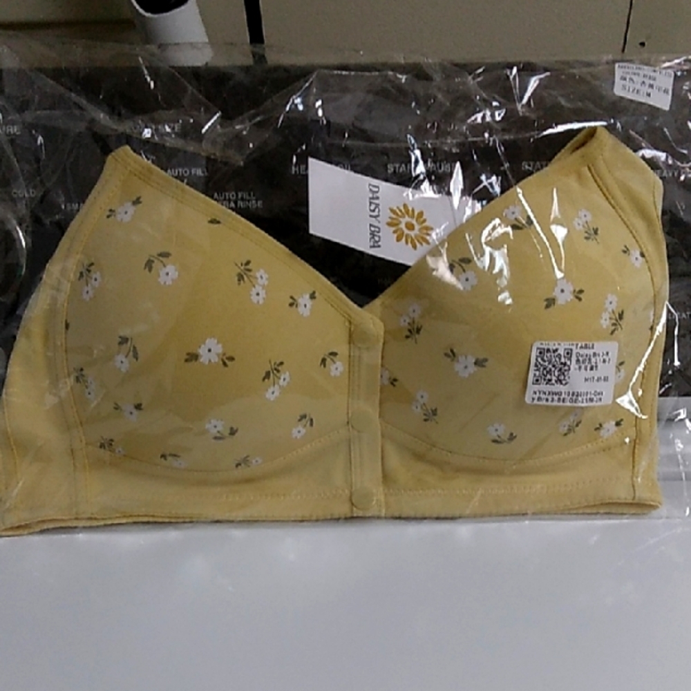 Daisy Floral Yellow Bra